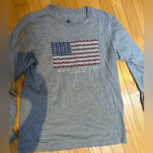 New Balance NB L grey long sleeves Boston marathon
